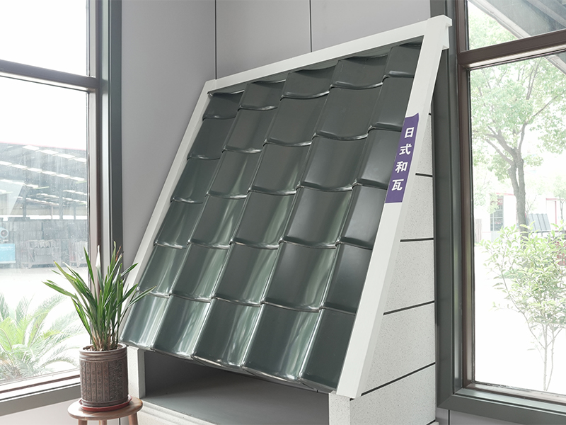 Ladrilho de telhado de metal de estilo japonês de magnésio de alumínio